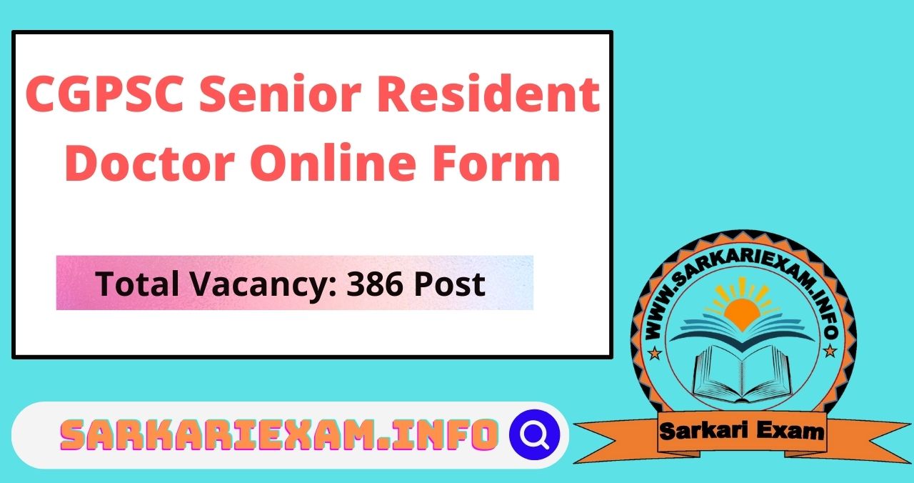 cgpsc senior resident doctor