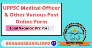 UPPSC Medical Officer