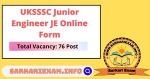 uksssc junior engineer je