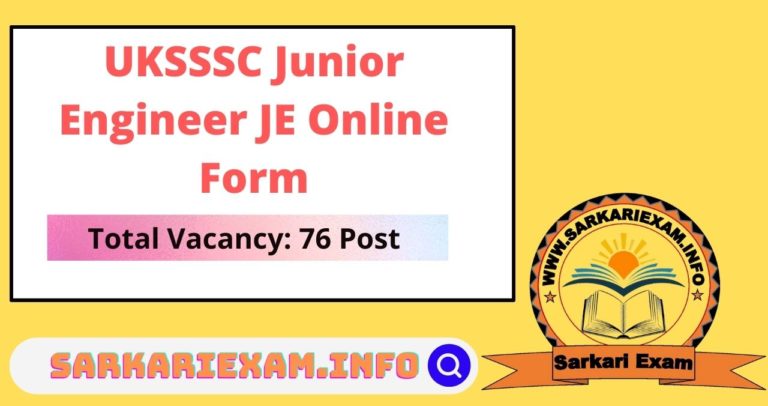 uksssc junior engineer je