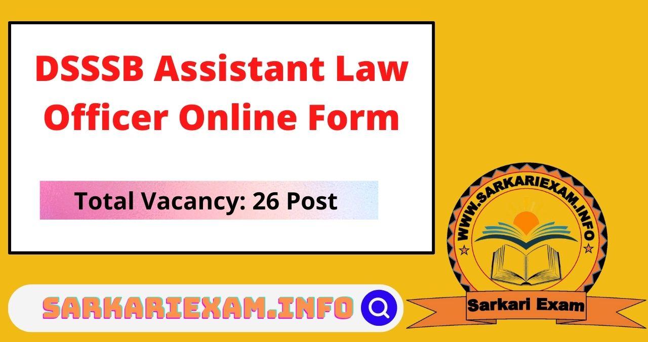 DSSSB Assistant Law Officer