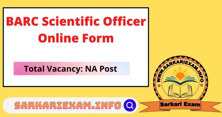 barc scientific officer