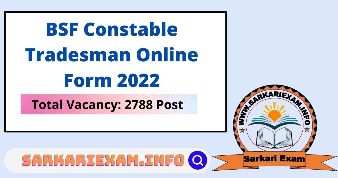 bsf constable tradesman