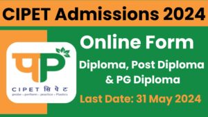 CIPET Admissions Online Form 2024