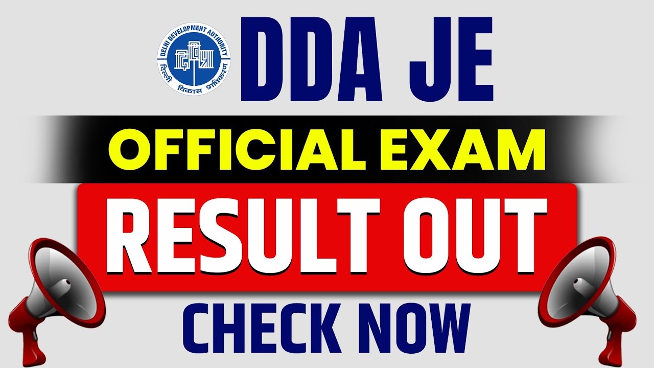 DDA Junior Engineer JE Civil 2023 Result