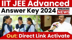 IIT JEE Advanced Answer Key 2024