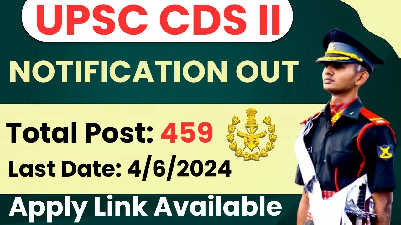UPSC CDS II Online Form 2024