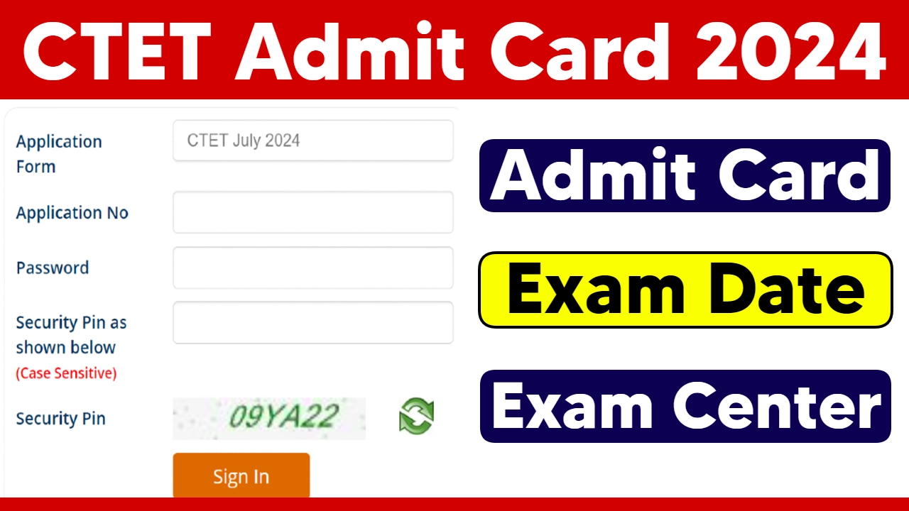 CTET July 2024 Exam Date