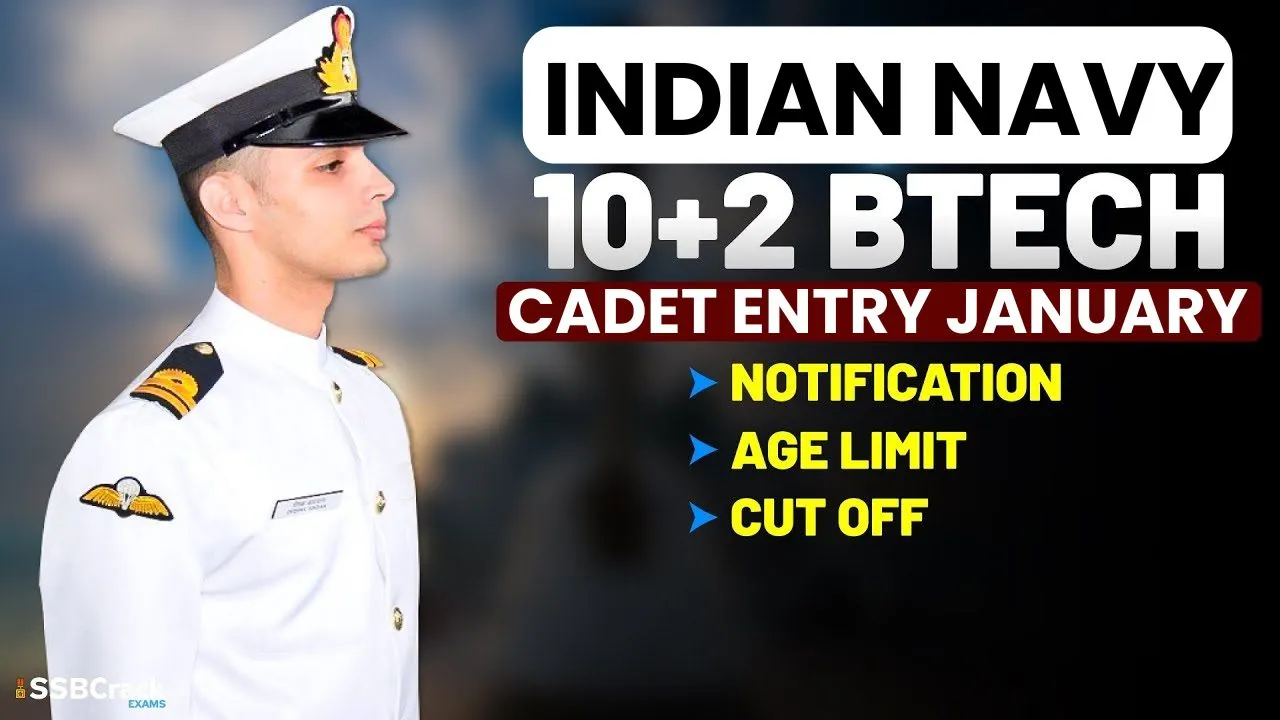 Indian Navy 10+2 B. Tech Cadet Entry January 2025 Online Form