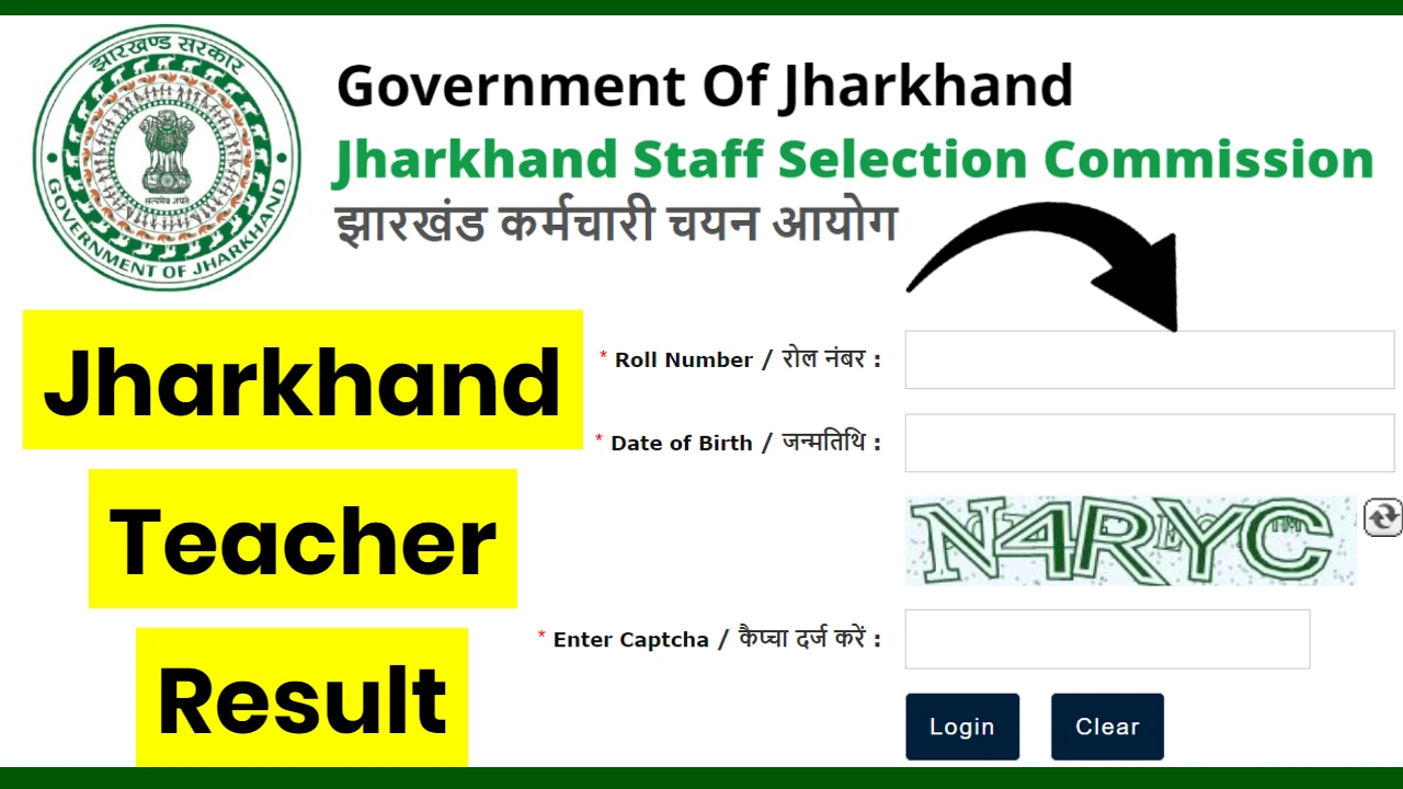 Jharkhand JSSC PGT Teacher Result 2024