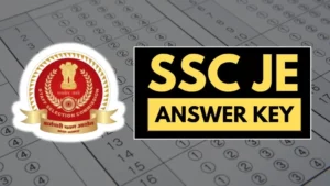 SSC Junior Engineer JE Paper I Answer Key 2024