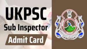 UKPSC Police SI & Other Posts PET PST Date 2024