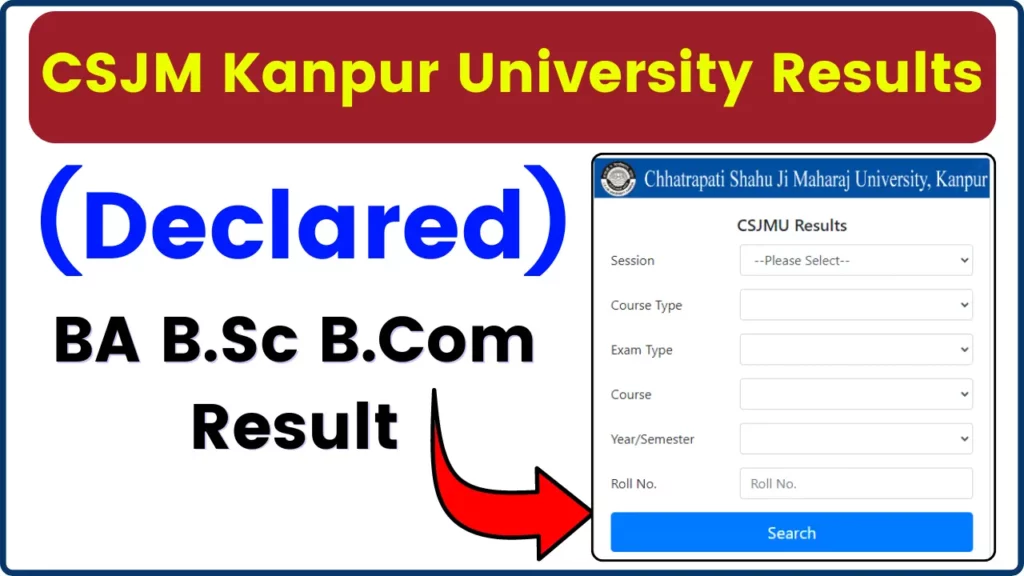 CSJMU UG, PG Semester Result 2024
