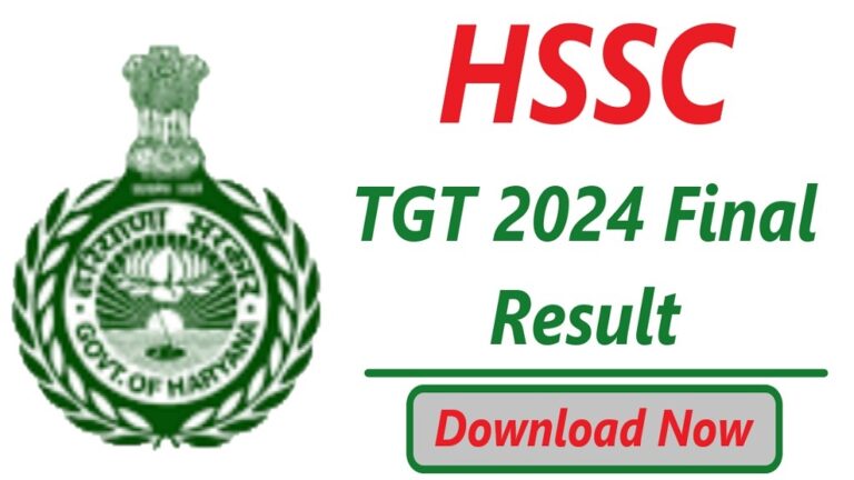 HSSC TGT 2023 Final Result