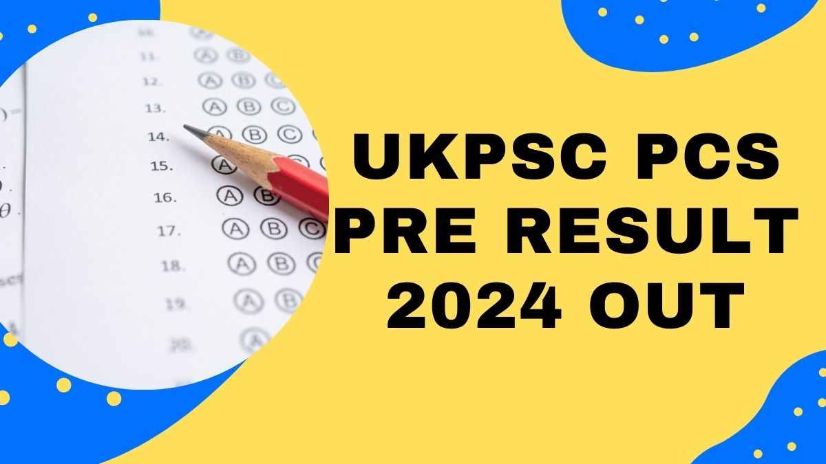 UKPSC Pre Result 2024