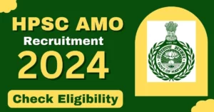 HPSC Ayurvedic Medical Officer (AMO) Online Form 2024