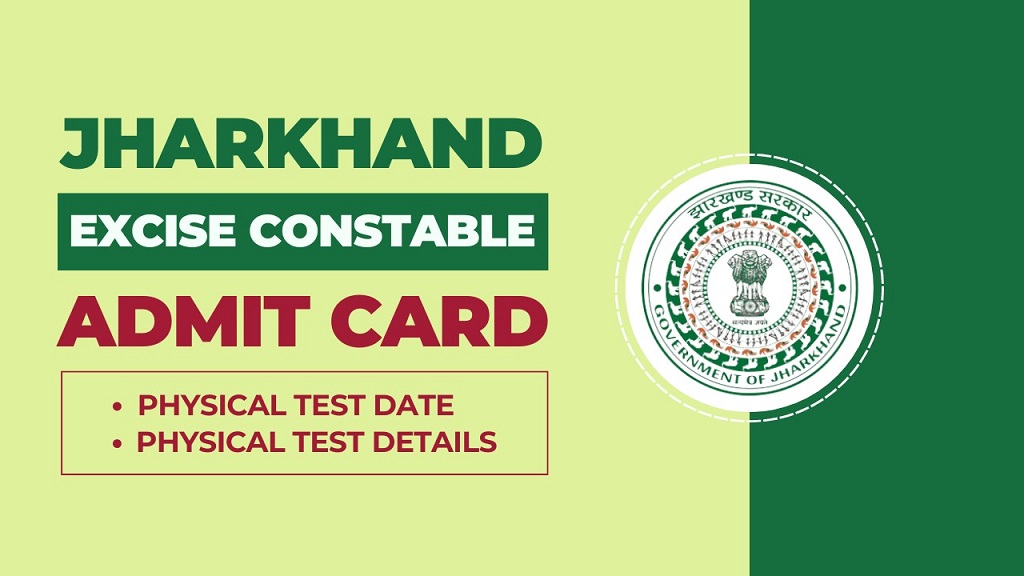 Jharkhand JSSC Excise Constable PET Admit Card 2024