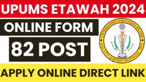 UPUMS Etawah Multiple Posts Online Form 2024