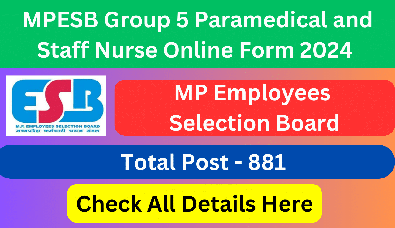 MPESB Group 5 Online Form 2024