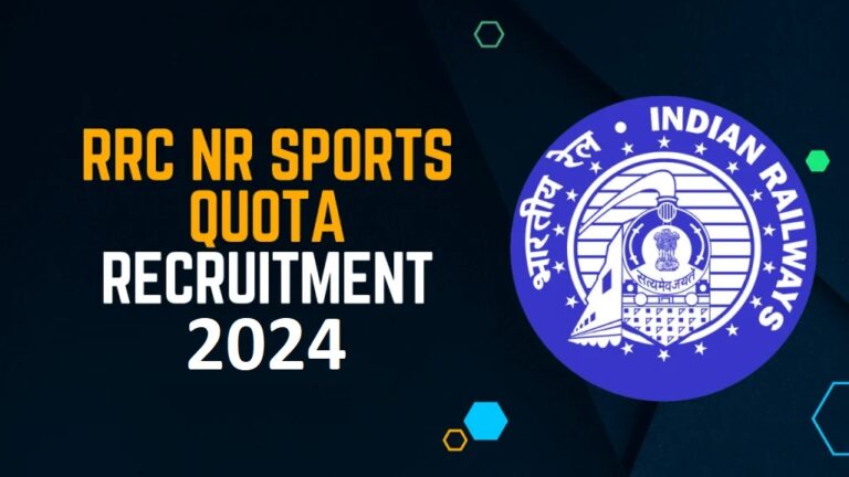 Railway RRC NR Sports Quota Online Form 2024