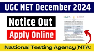 NTA UGC NET December Online Form 2024