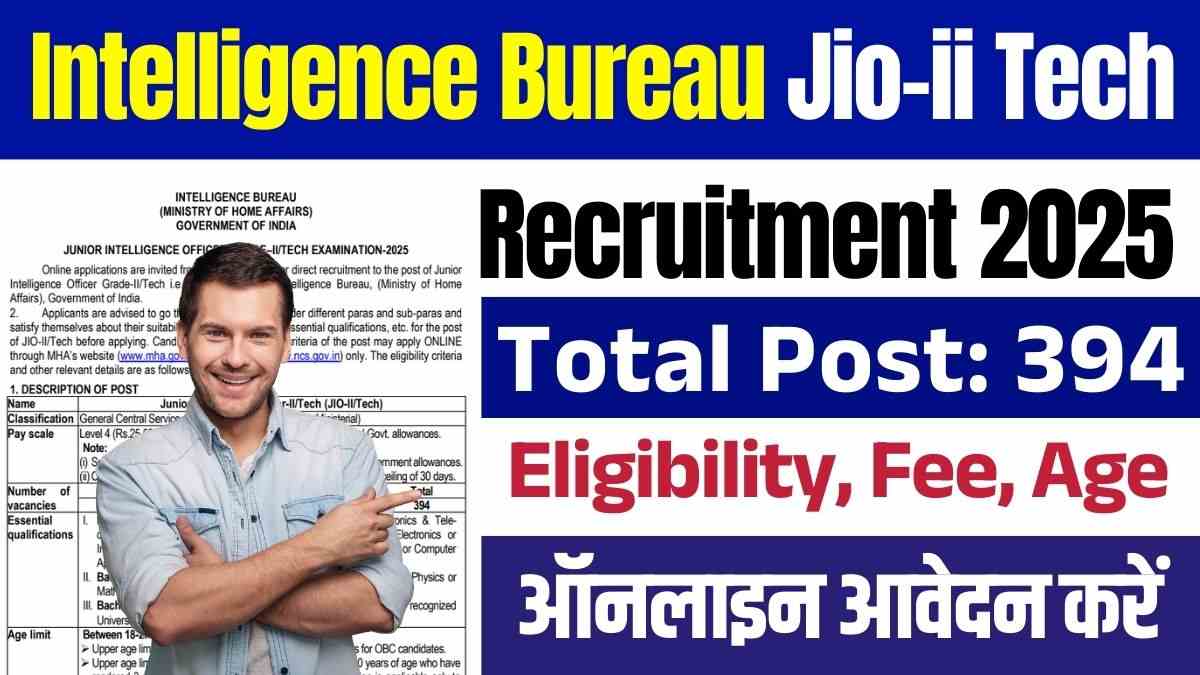IB JIO-II Tech Online Form 2025