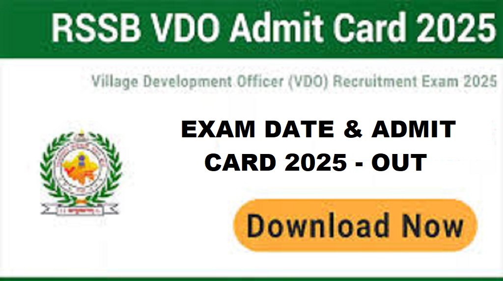 RSSB VDO Admit Card-2025