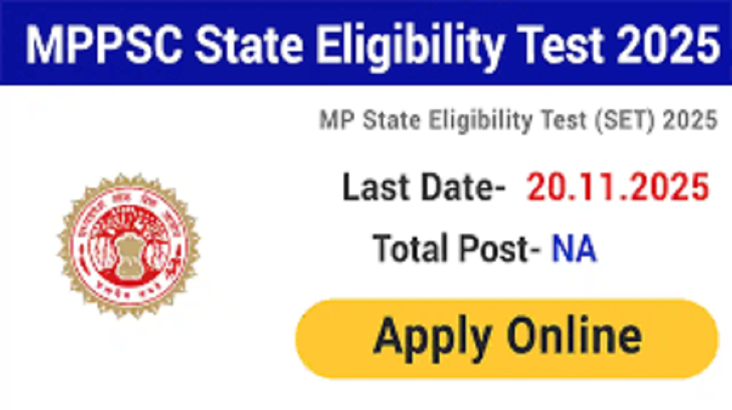 MPPSC SET (State Eligibility Test) Online Form 2025