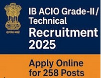 IB ACIO Gr-II/ Tech Recruitment 2025